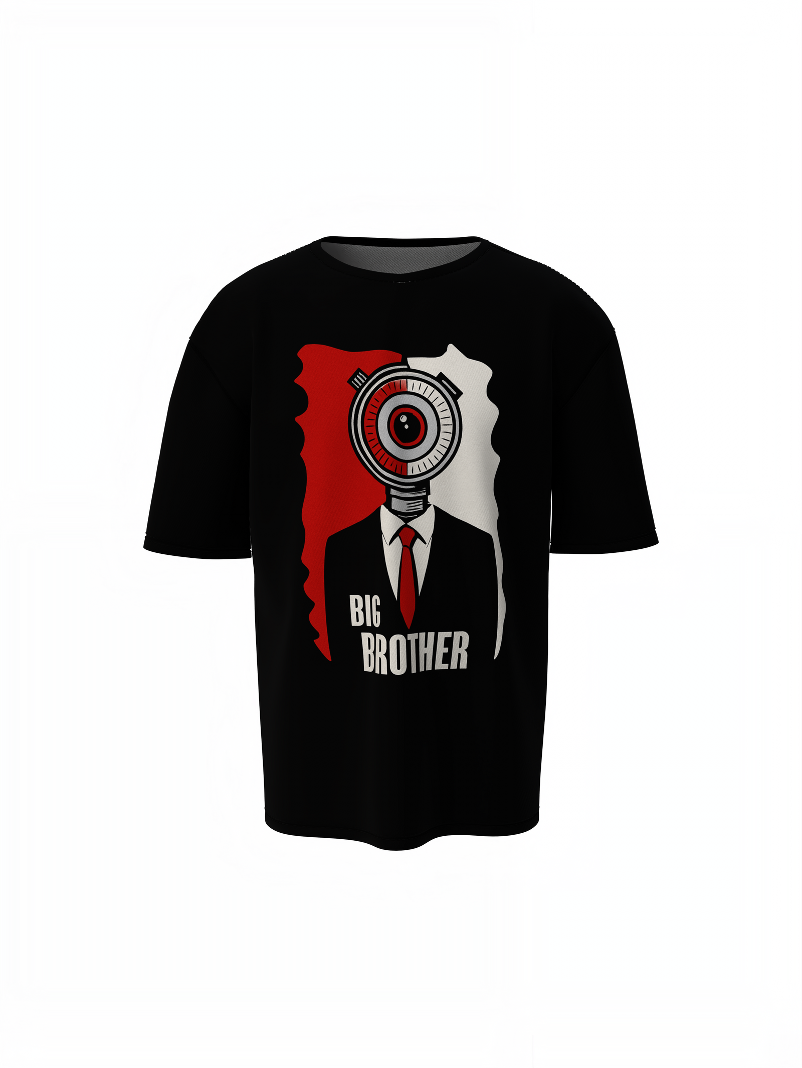 Big Brother Time Oversized T-Shirt Fun Casual Graphic Tee