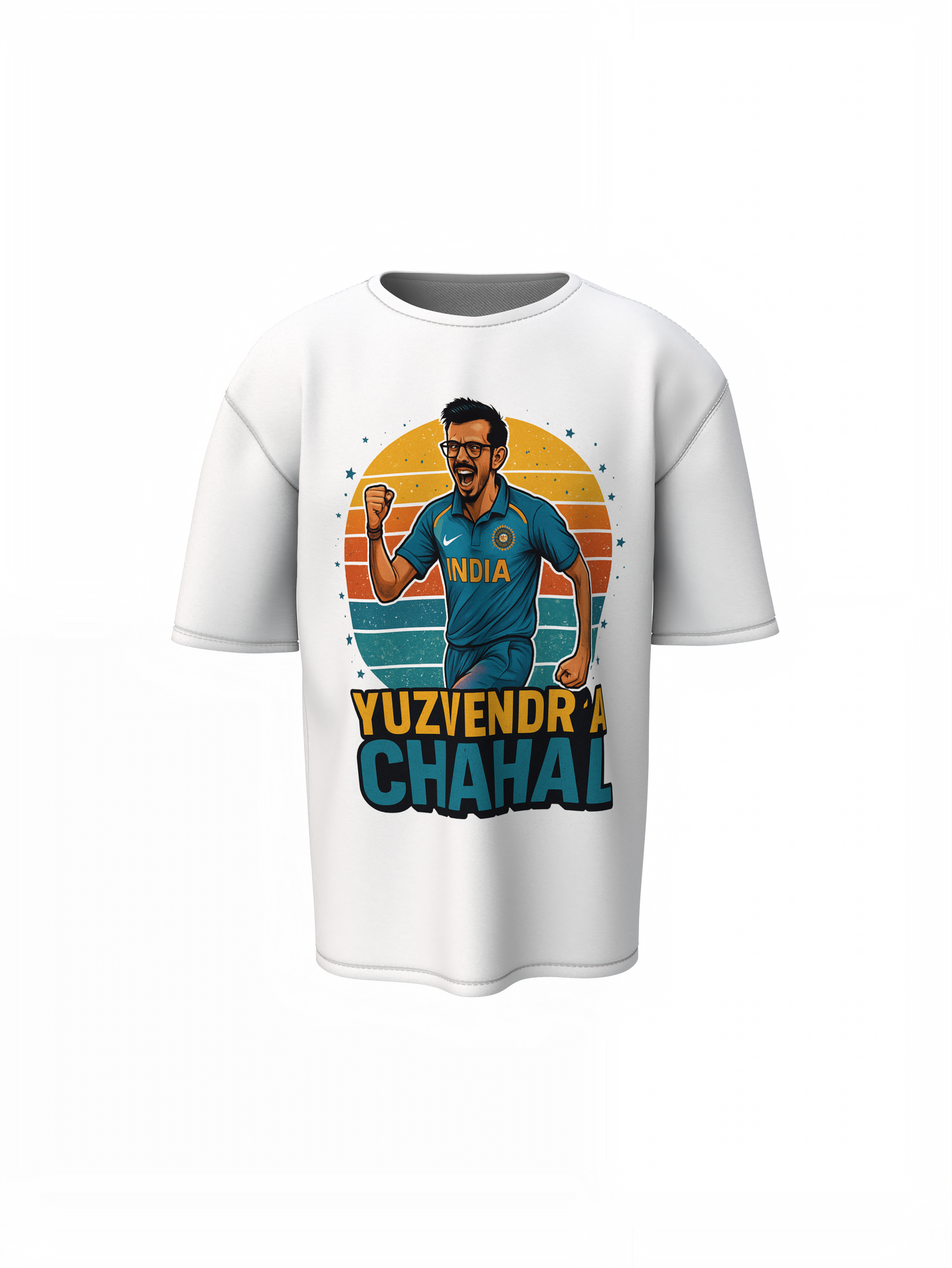 Chahal Graphic Oversized T-Shirt Stylish Cricket Streetwear