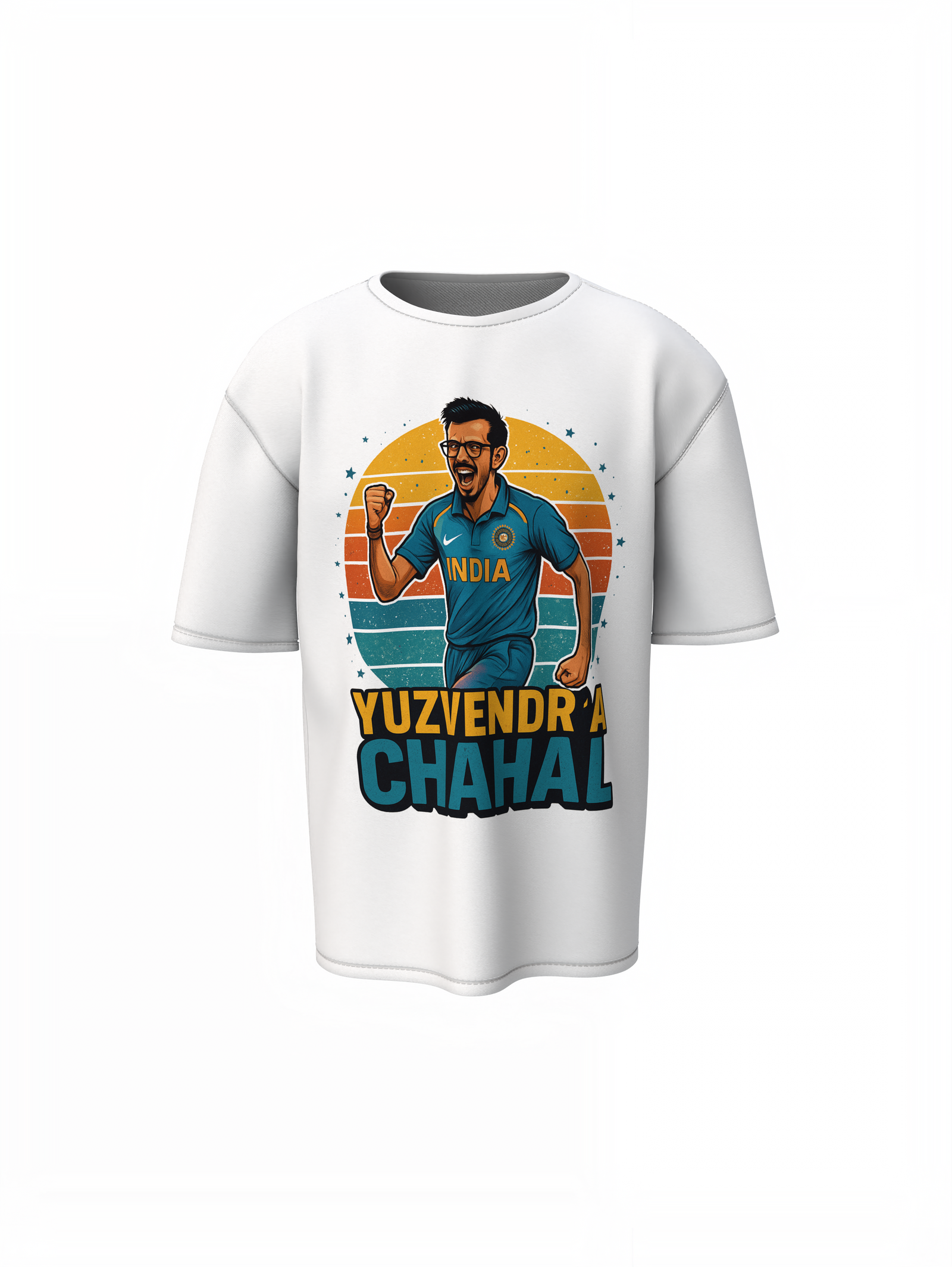 Chahal Graphic Oversized T-Shirt Stylish Cricket Streetwear