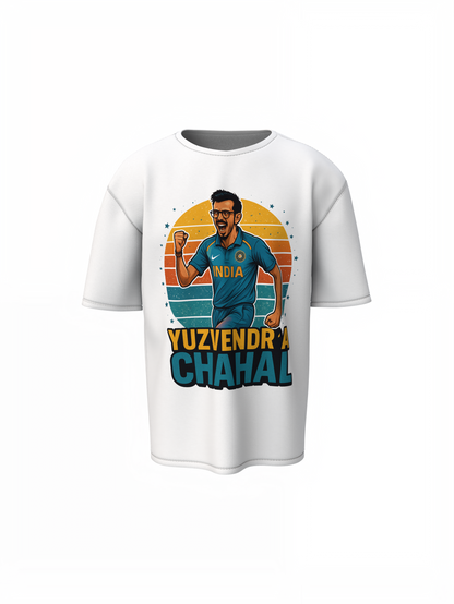 Chahal Graphic Oversized T-Shirt Stylish Cricket Streetwear