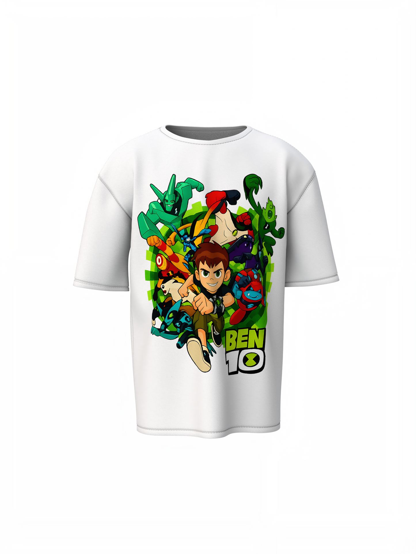 Ben 10 and Aliens Oversized T-Shirts Cool Hero Streetwear