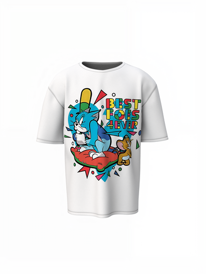 Best Forever Oversized T-Shirt Stylish Casual Graphic Tee