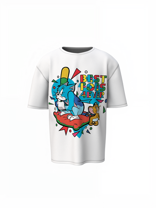 Best Forever Oversized T-Shirt Stylish Casual Graphic Tee