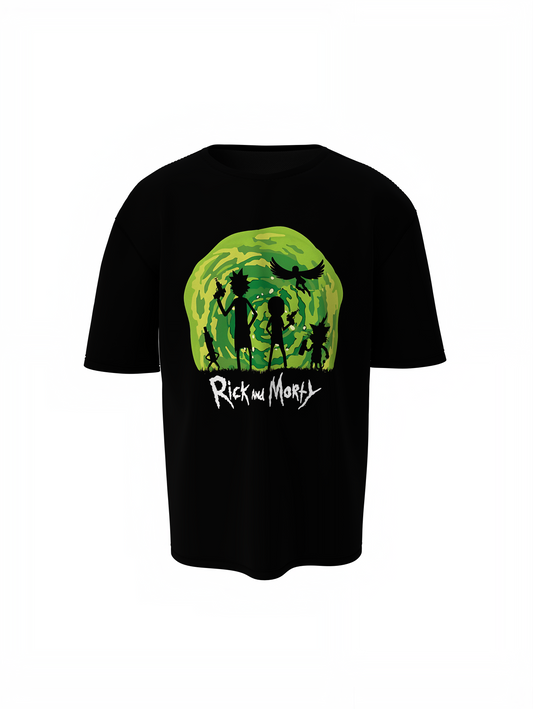 Rick Morty Team Oversized T-Shirts for Bold Streetwear