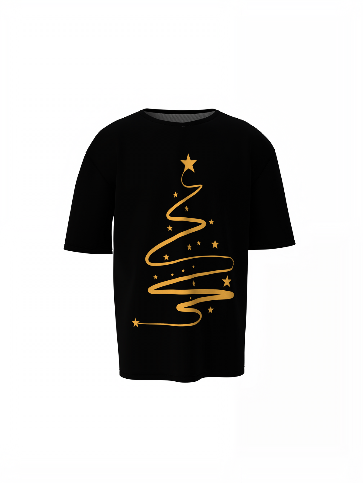 Merrychristmas Tree Oversized T-Shirts