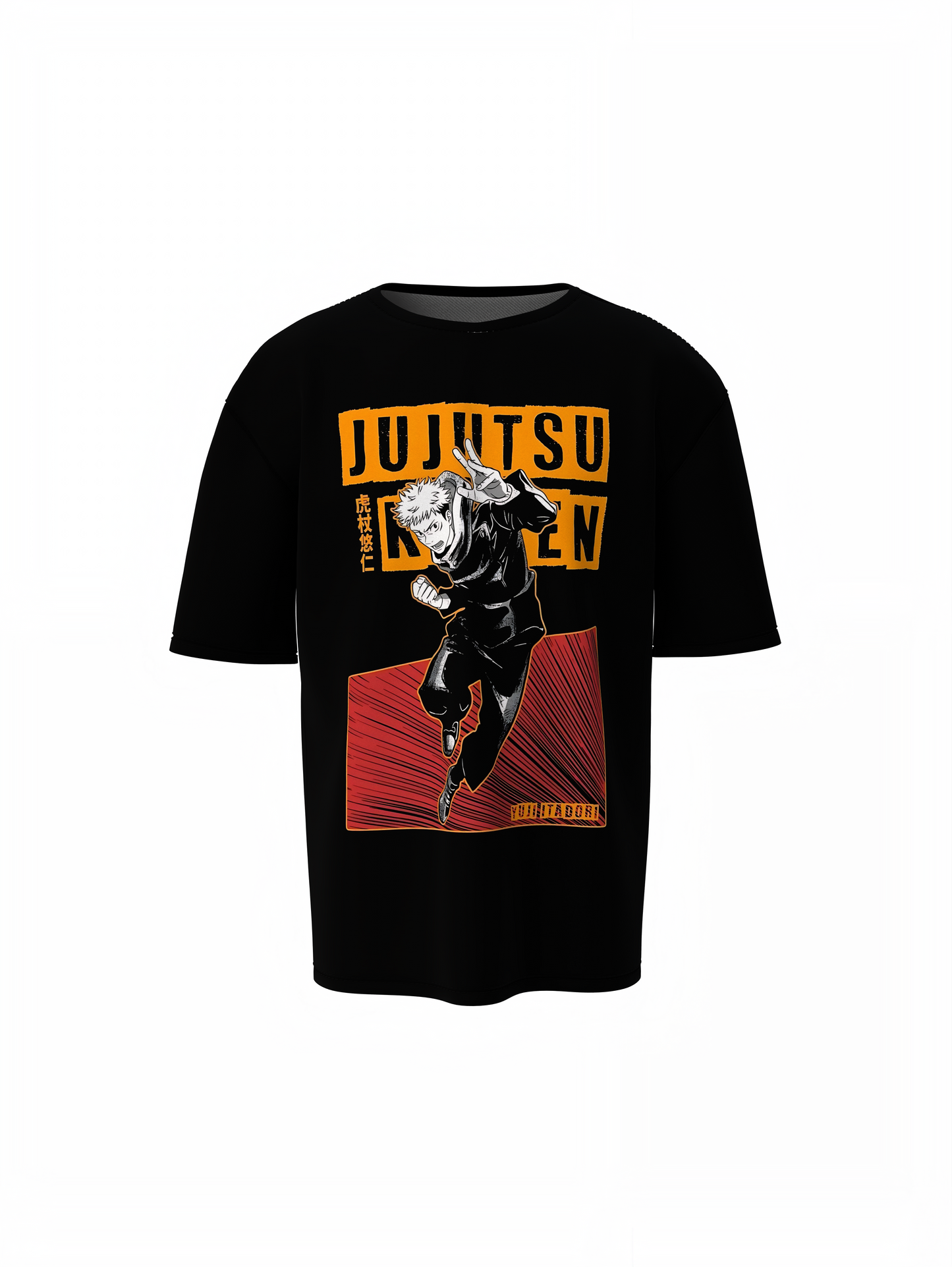 Yuji Itadori Oversized T-Shirts Anime Graphic Streetwear Look