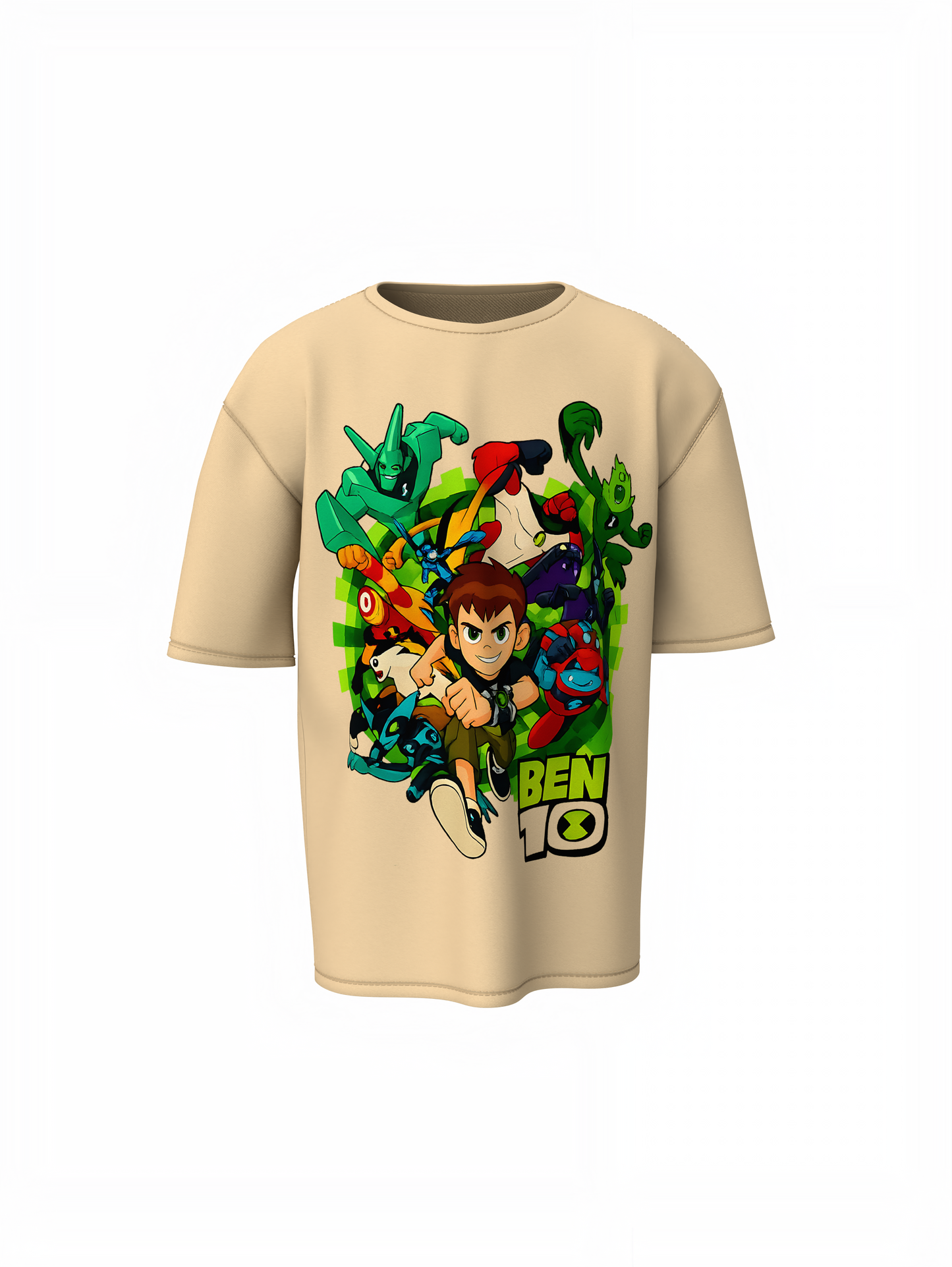 Ben 10 and Aliens Oversized T-Shirts Cool Hero Streetwear