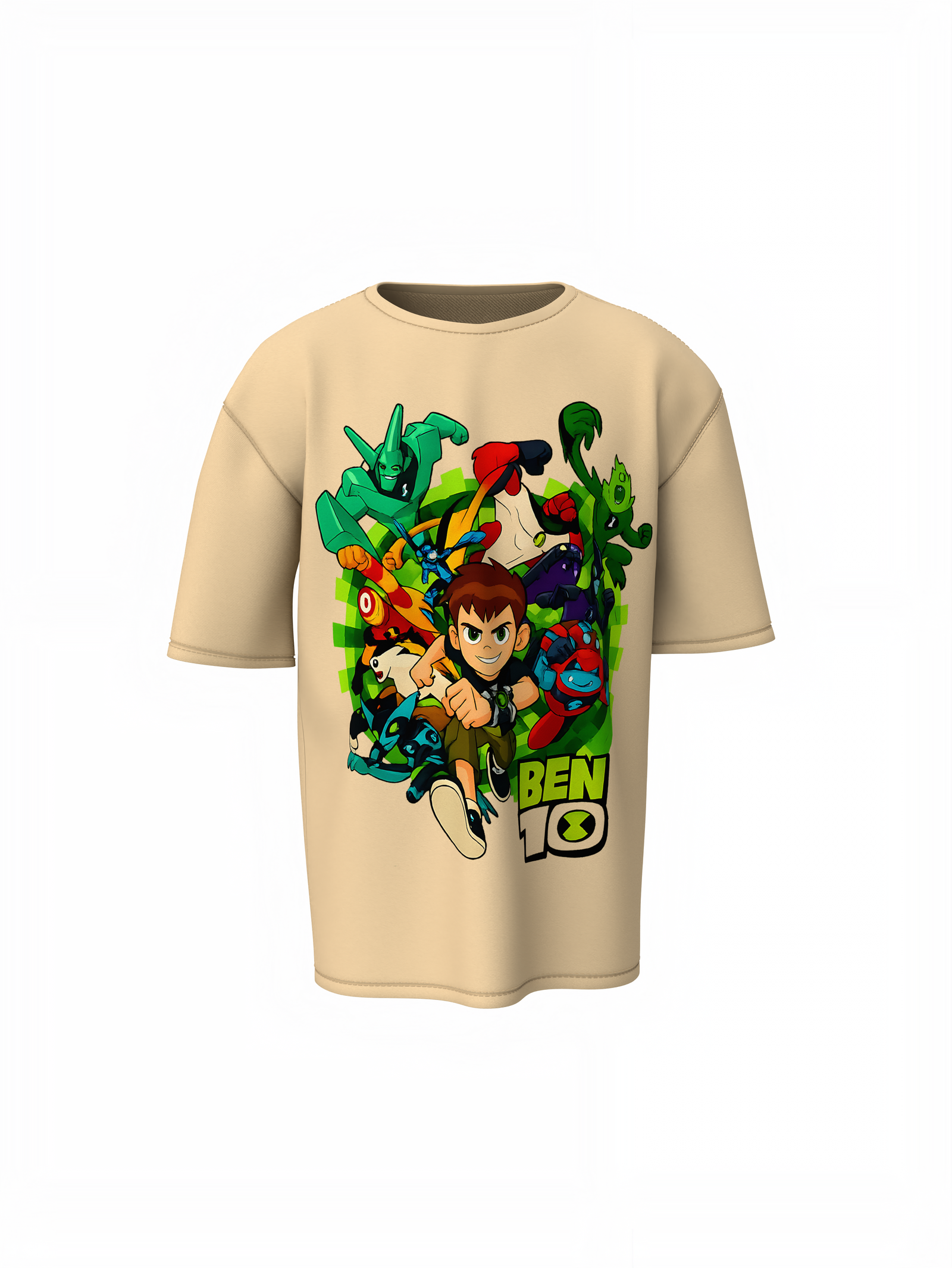 Ben 10 and Aliens Oversized T-Shirts Cool Hero Streetwear