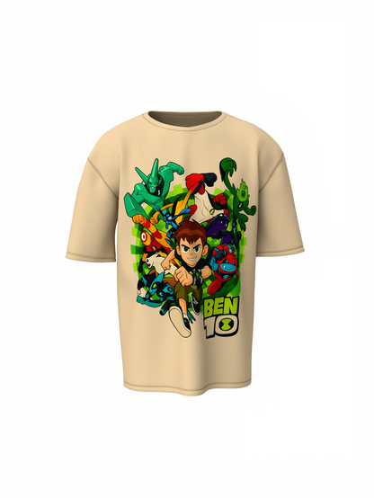 Ben 10 and Aliens Oversized T-Shirts Cool Hero Streetwear
