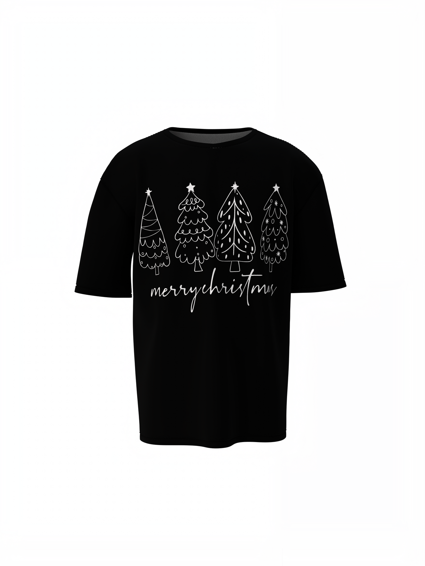 Merry christmas Oversized T-Shirts, Festive Streetwear Style