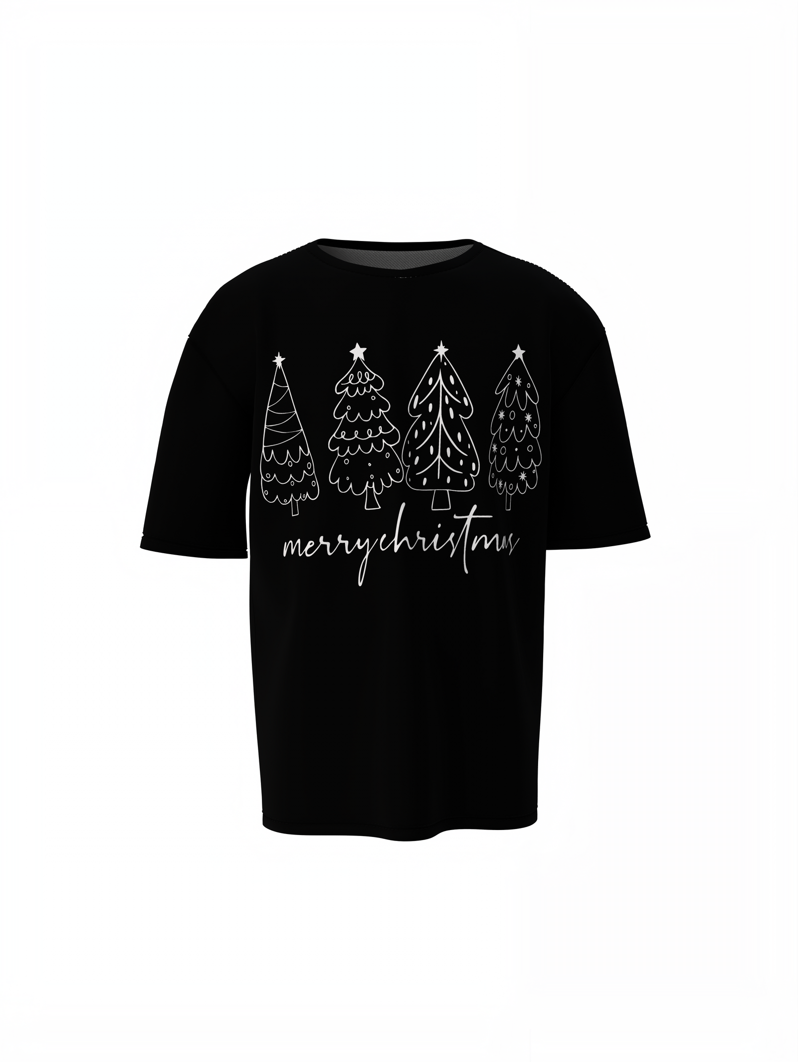 Merry christmas Oversized T-Shirts, Festive Streetwear Style