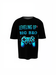 Leveling Up Big Bro Oversized T-Shirts