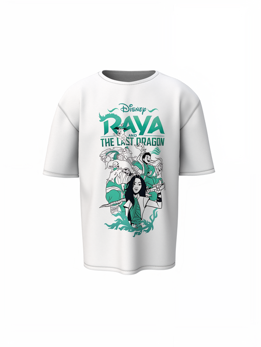 Princess Raya White Oversized T-Shirt Fairytale Street Wear