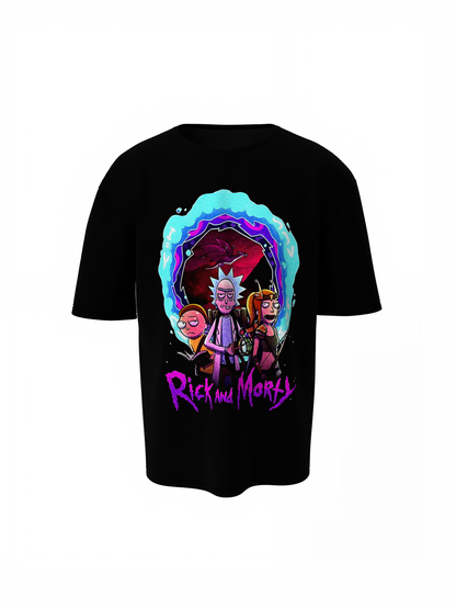 Rick Morty Warrior Oversized T-Shirts Graphic Streetwear Tee