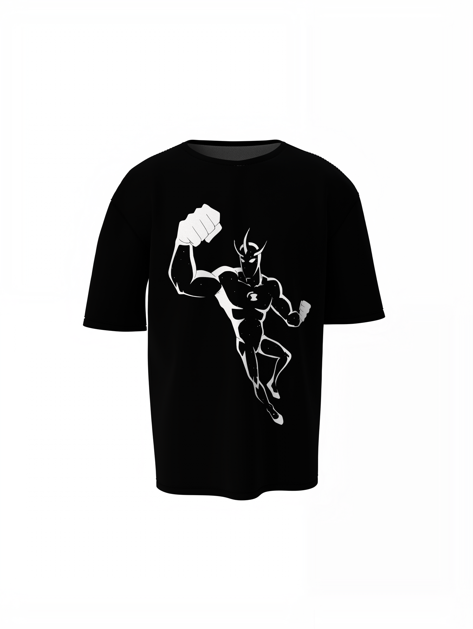 Ben 10 Alien X Oversized T-Shirts Powerful Alien Streetwear
