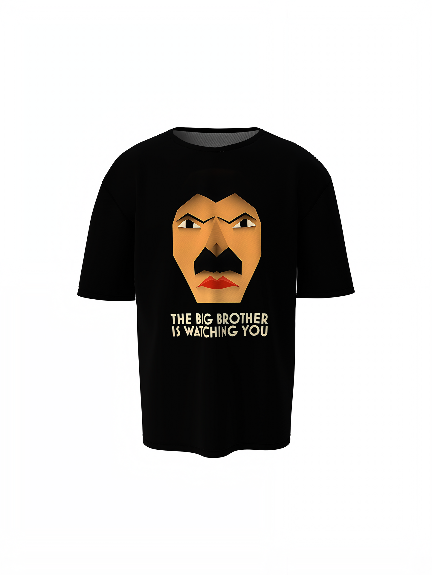 Brother Watching You Oversized T-Shirts Fun Family Streetwear