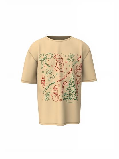 Wonderful Time Oversized T-Shirt for Relaxed Daily Fashion