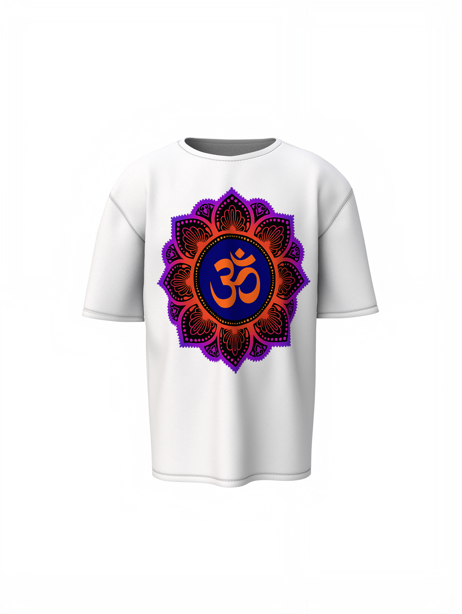 Mandala Om Oversized T-Shirts