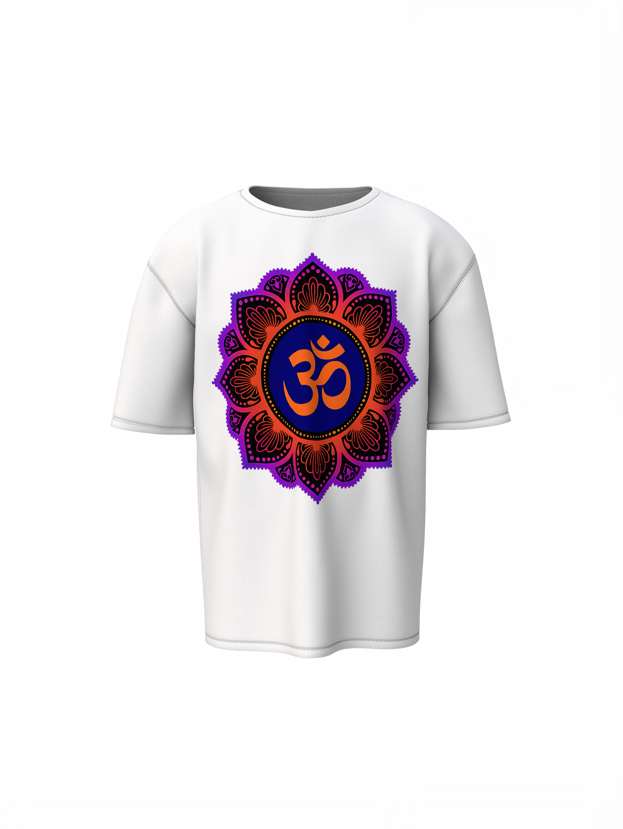 Mandala Om Oversized T-Shirts