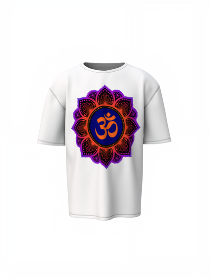 Mandala Om Oversized T-Shirts
