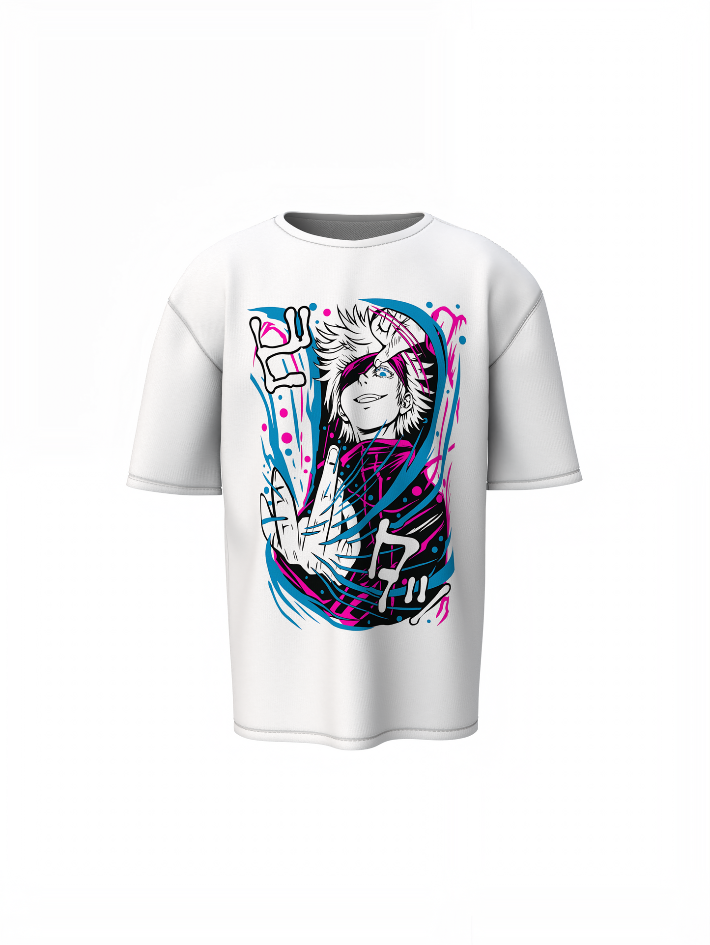 Satoru Gojo Oversized T-Shirts for Anime Streetwear Outfits