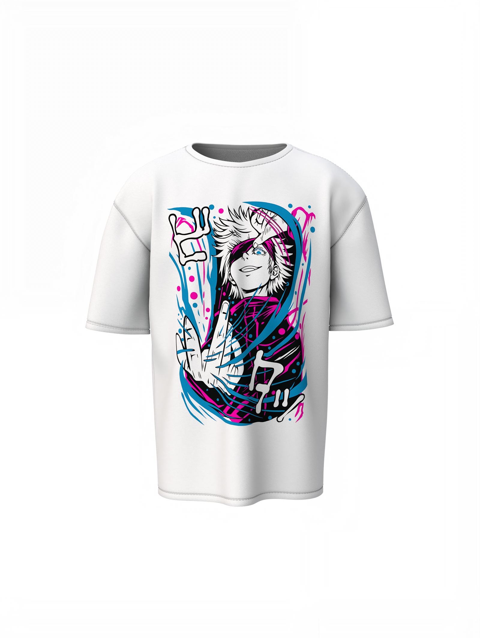 Satoru Gojo Oversized T-Shirts for Anime Streetwear Outfits