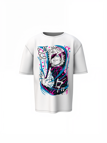 Satoru Gojo Oversized T-Shirts for Anime Streetwear Outfits