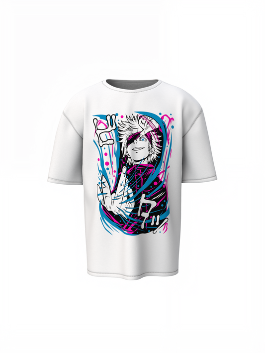 Satoru Gojo Oversized T-Shirts for Anime Streetwear Outfits