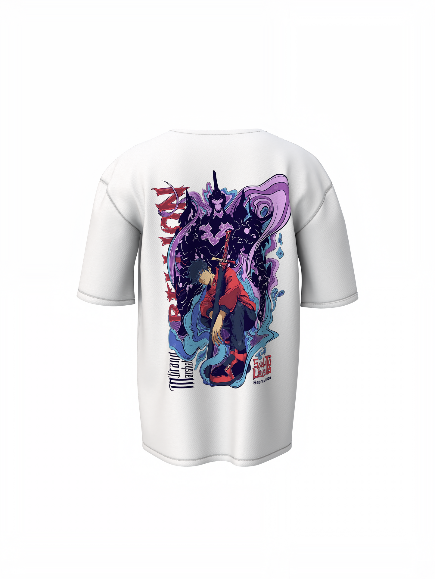 E Rank Hunter Oversized T-Shirts Trendy Anime Casual Wear