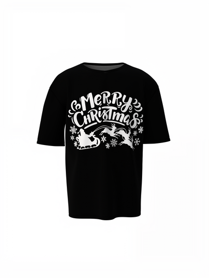 Christmas Oversized T-Shirts, Festive Streetwear Style