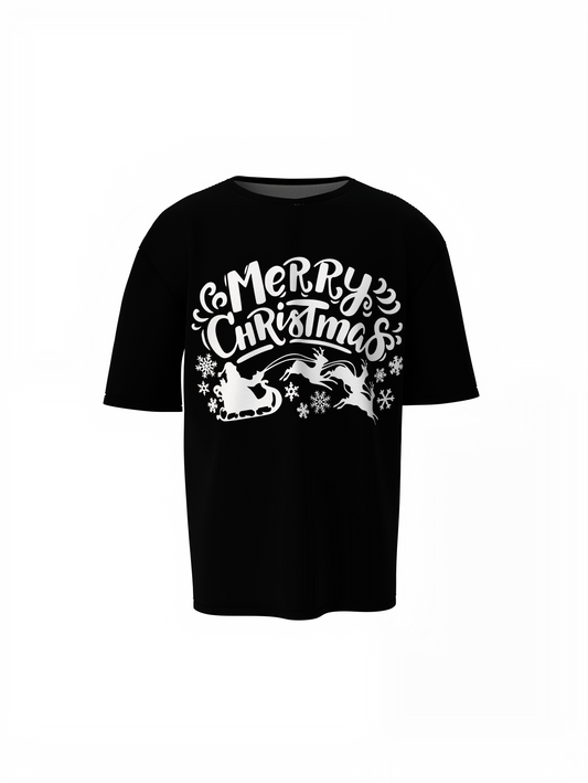 Christmas Oversized T-Shirts, Festive Streetwear Style