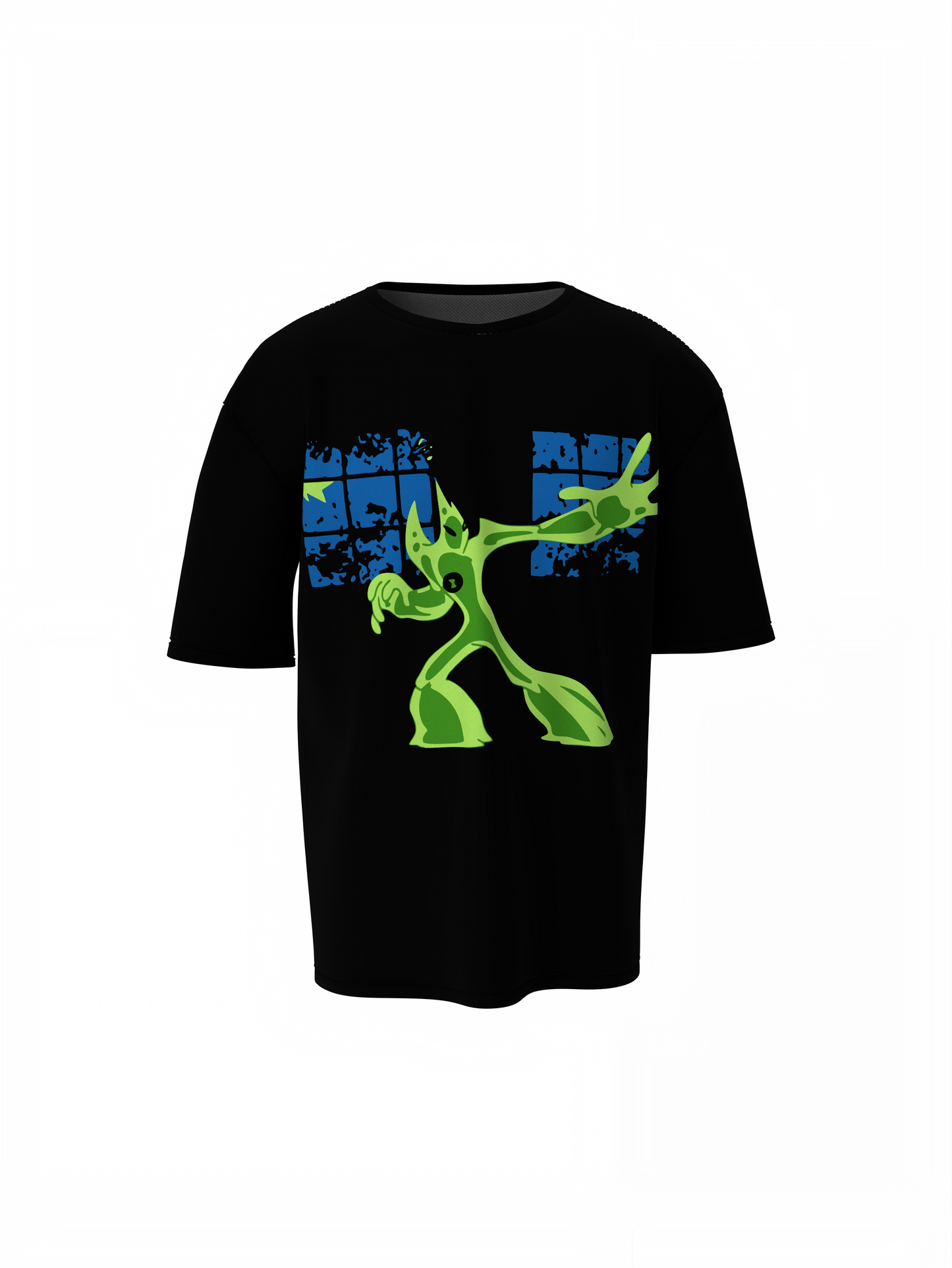 Ben 10 Goop Oversized T-Shirts Cool Alien Cartoon Streetwear