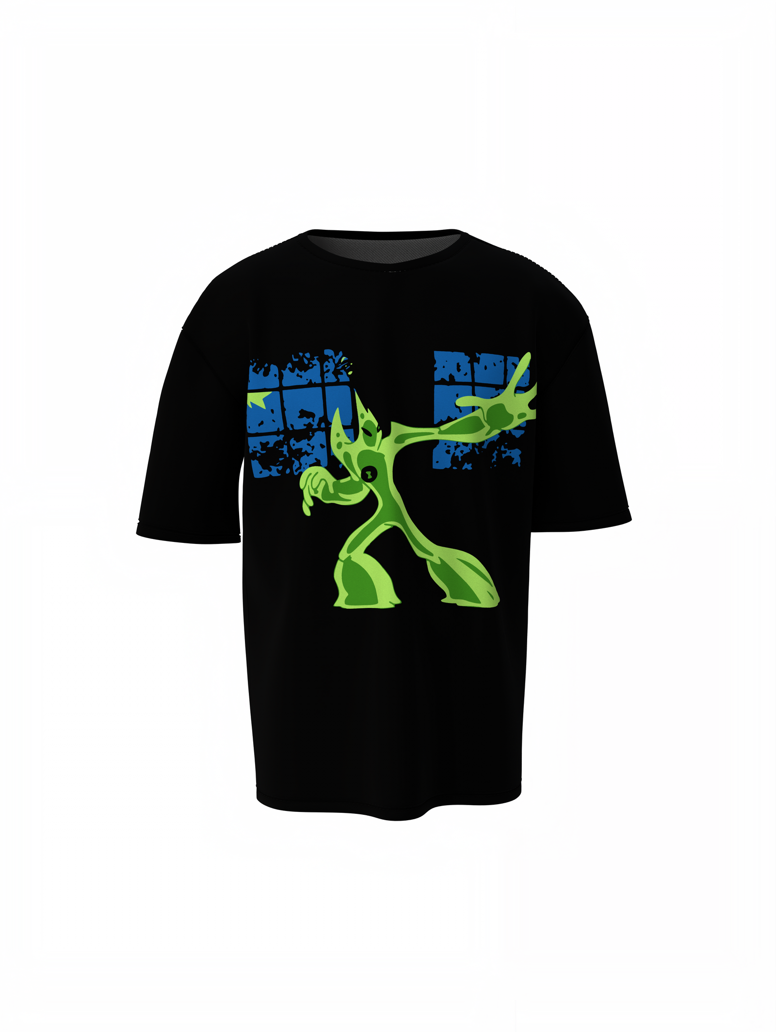 Ben 10 Goop Oversized T-Shirts Cool Alien Cartoon Streetwear