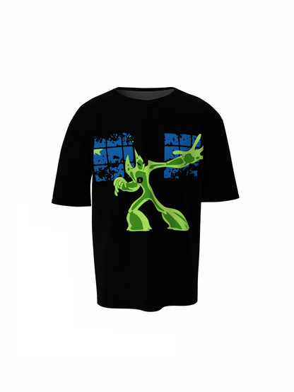 Ben 10 Goop Oversized T-Shirts Cool Alien Cartoon Streetwear