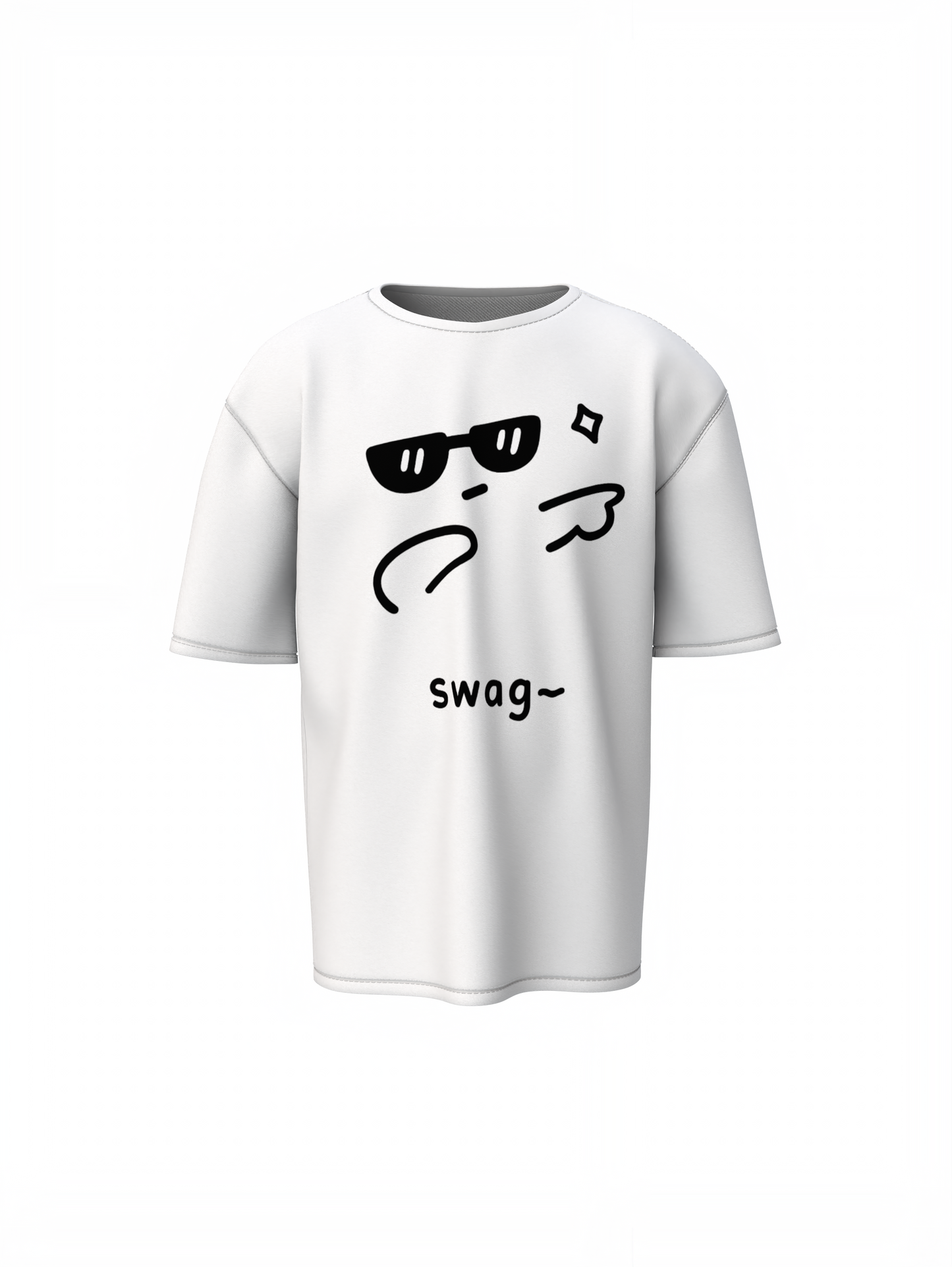 Dab Swag Oversized T-Shirts Fun Trendy Streetwear Style