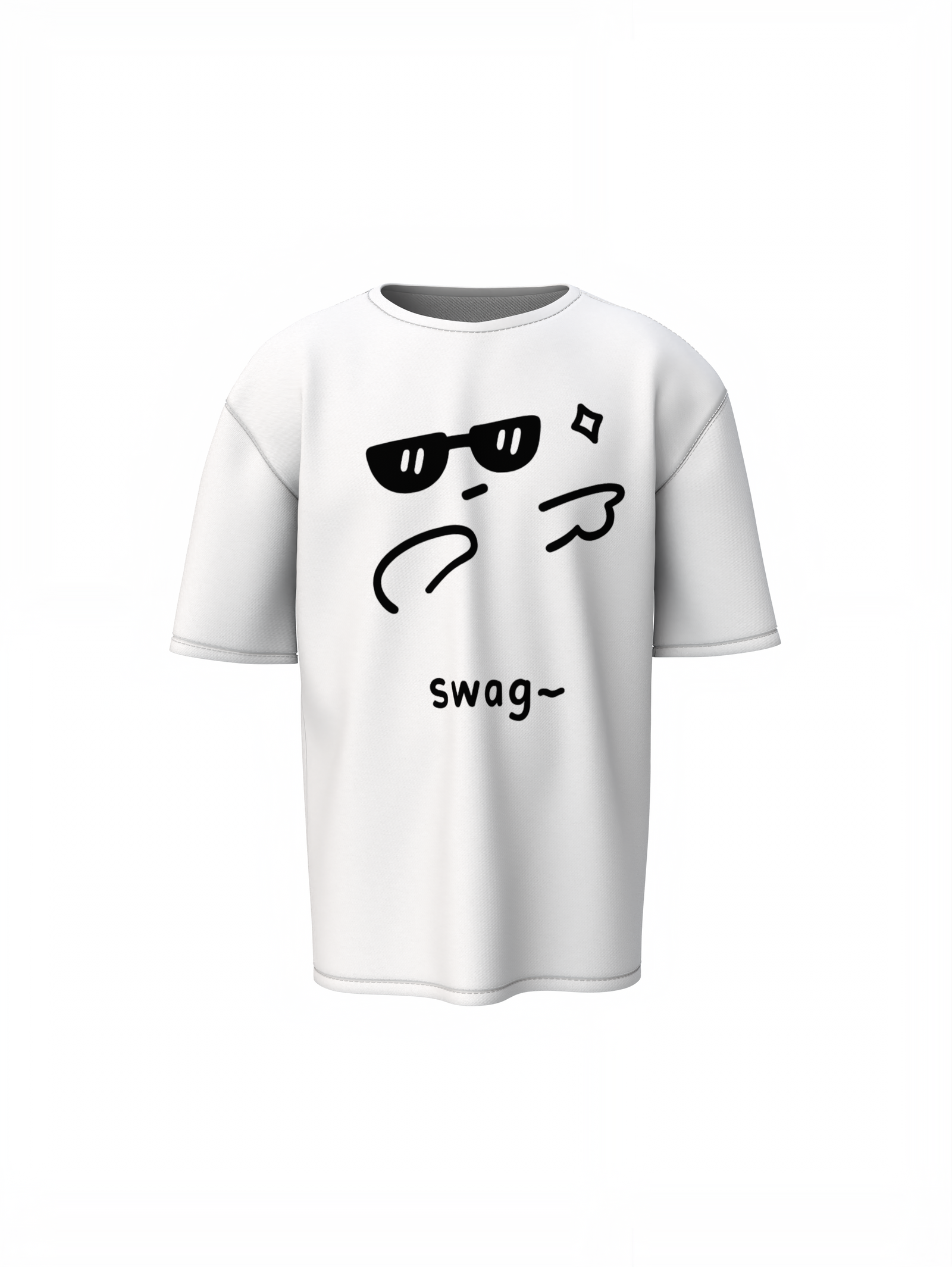 Dab Swag Oversized T-Shirts Fun Trendy Streetwear Style