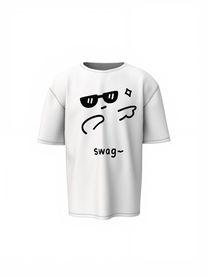 Dab Swag Oversized T-Shirts Fun Trendy Streetwear Style