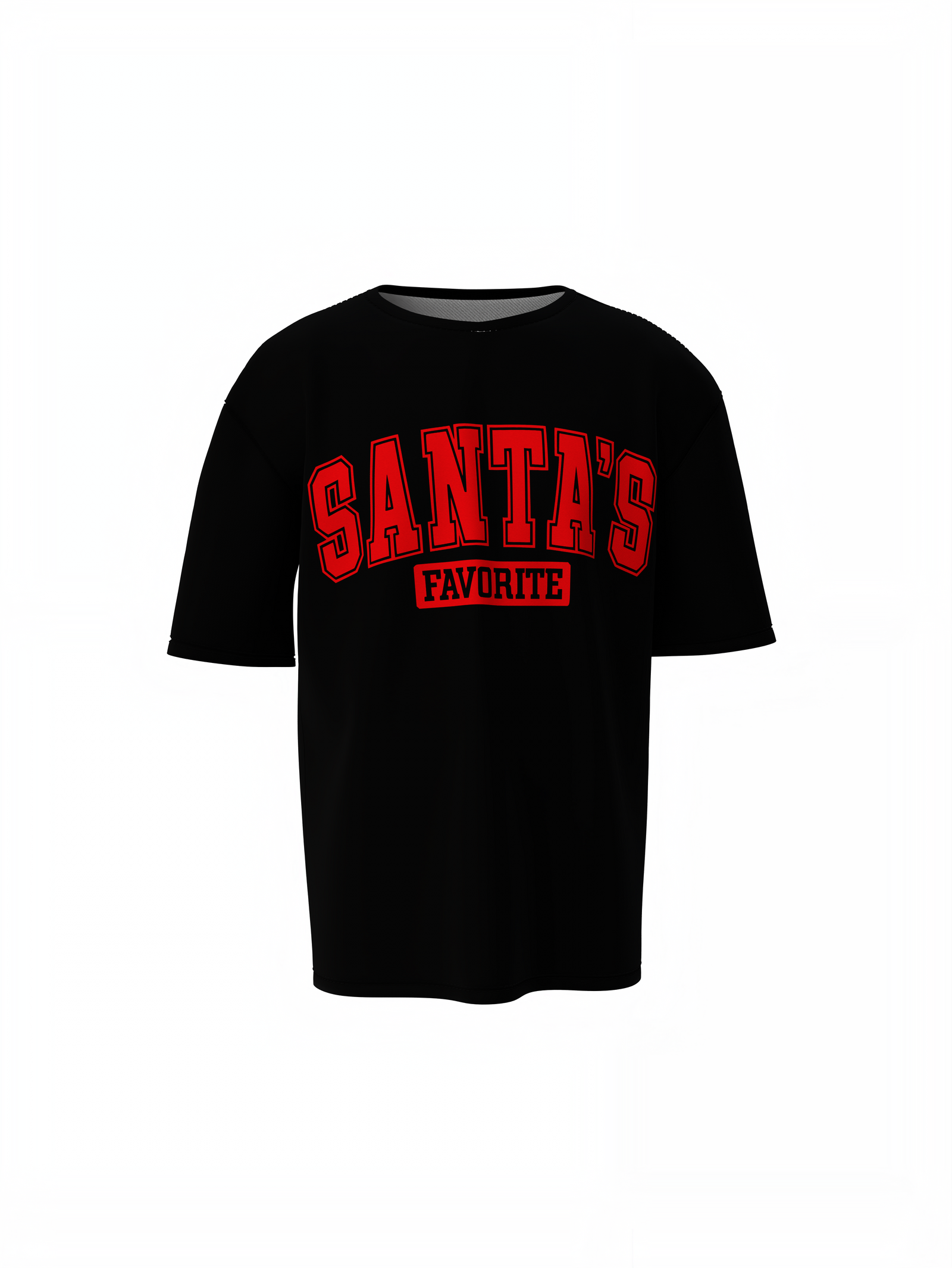 Santas Favorite Oversized T-Shirts for Christmas Streetwear