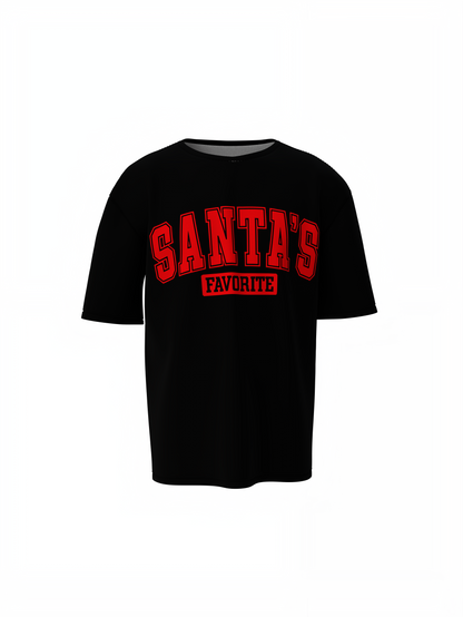 Santas Favorite Oversized T-Shirts for Christmas Streetwear