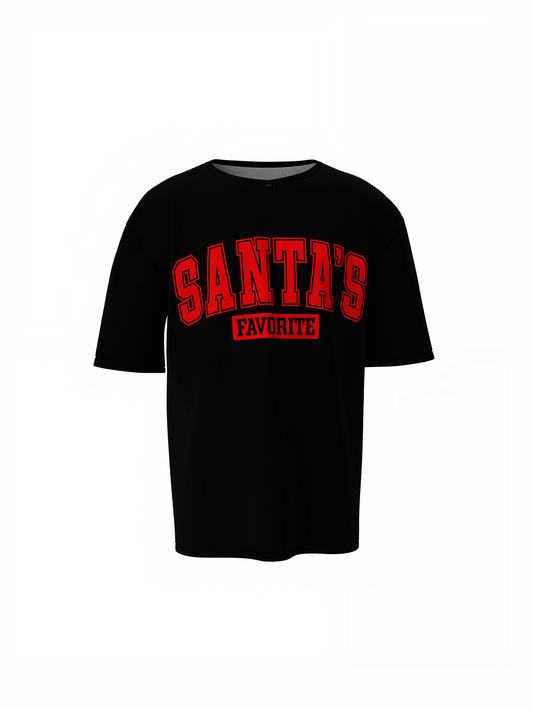 Santas Favorite Oversized T-Shirts for Christmas Streetwear