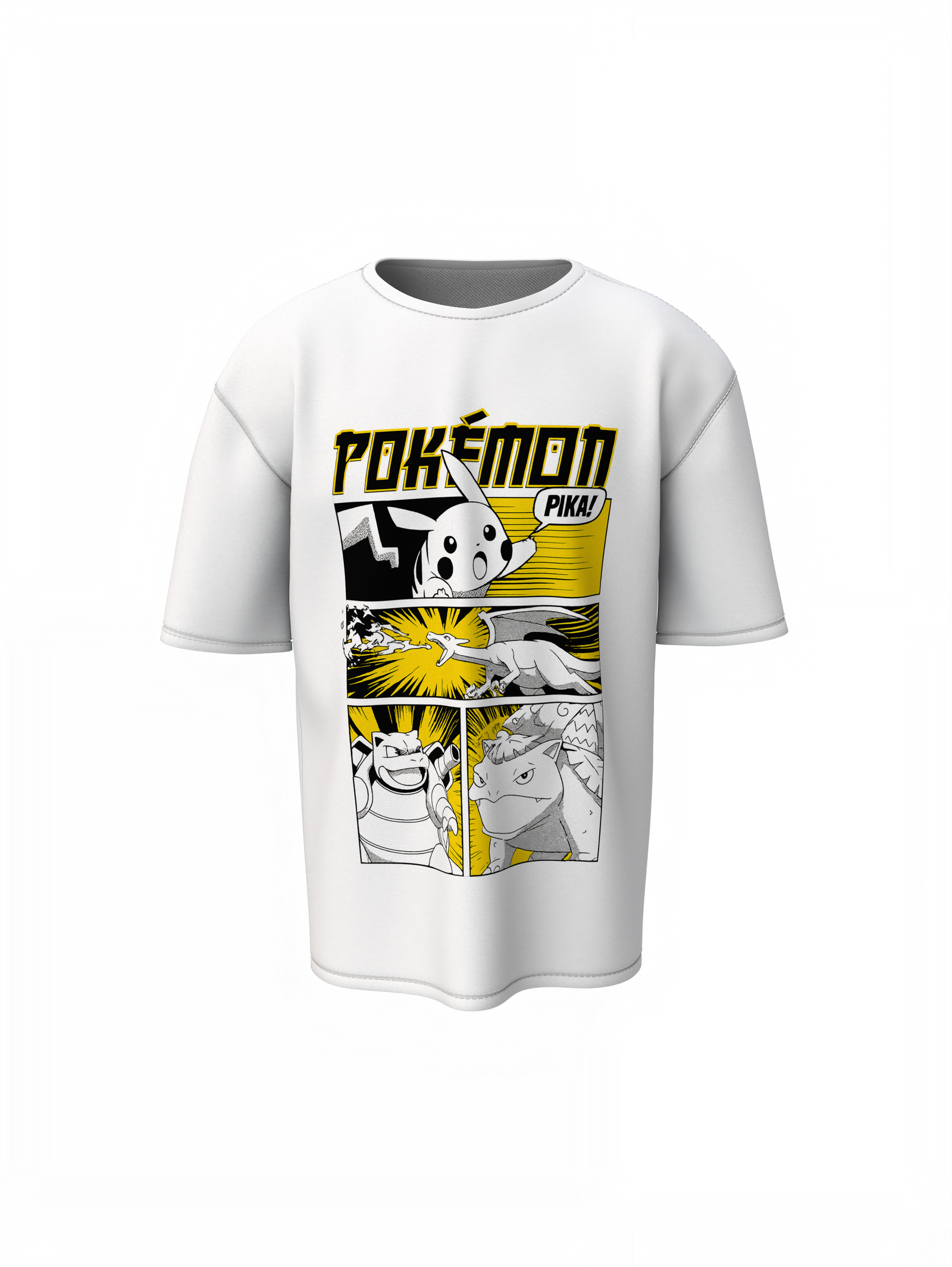 Pika Oversized T-Shirts – Fun Electric Pokemon Streetwear