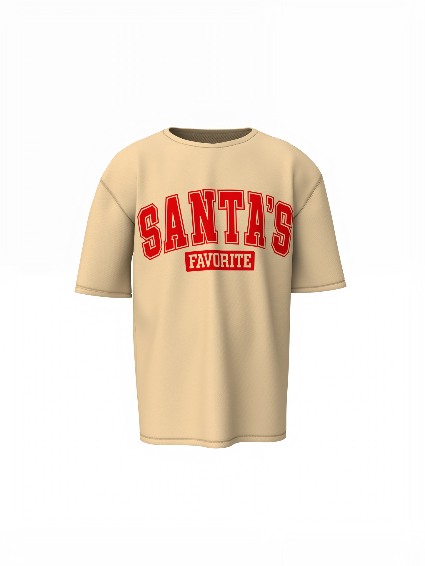 Santas Favorite Oversized T-Shirts for Christmas Streetwear