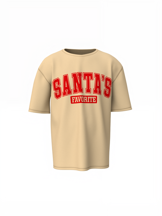 Santas Favorite Oversized T-Shirts for Christmas Streetwear