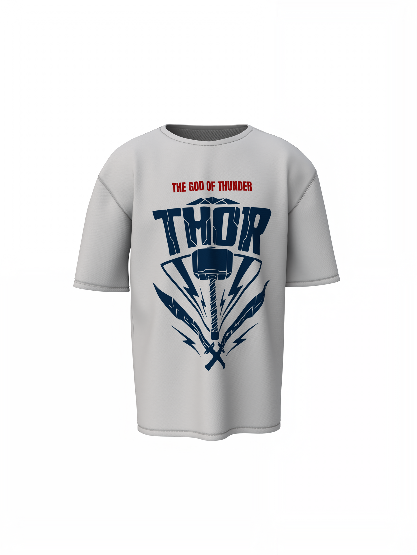 God of Thunder Oversized T-Shirts Bold & Powerful Design