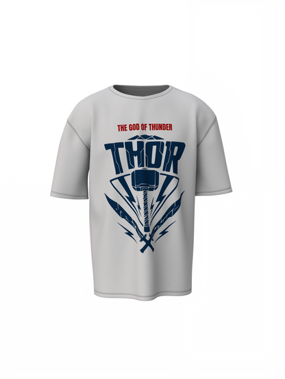 God of Thunder Oversized T-Shirts Bold & Powerful Design