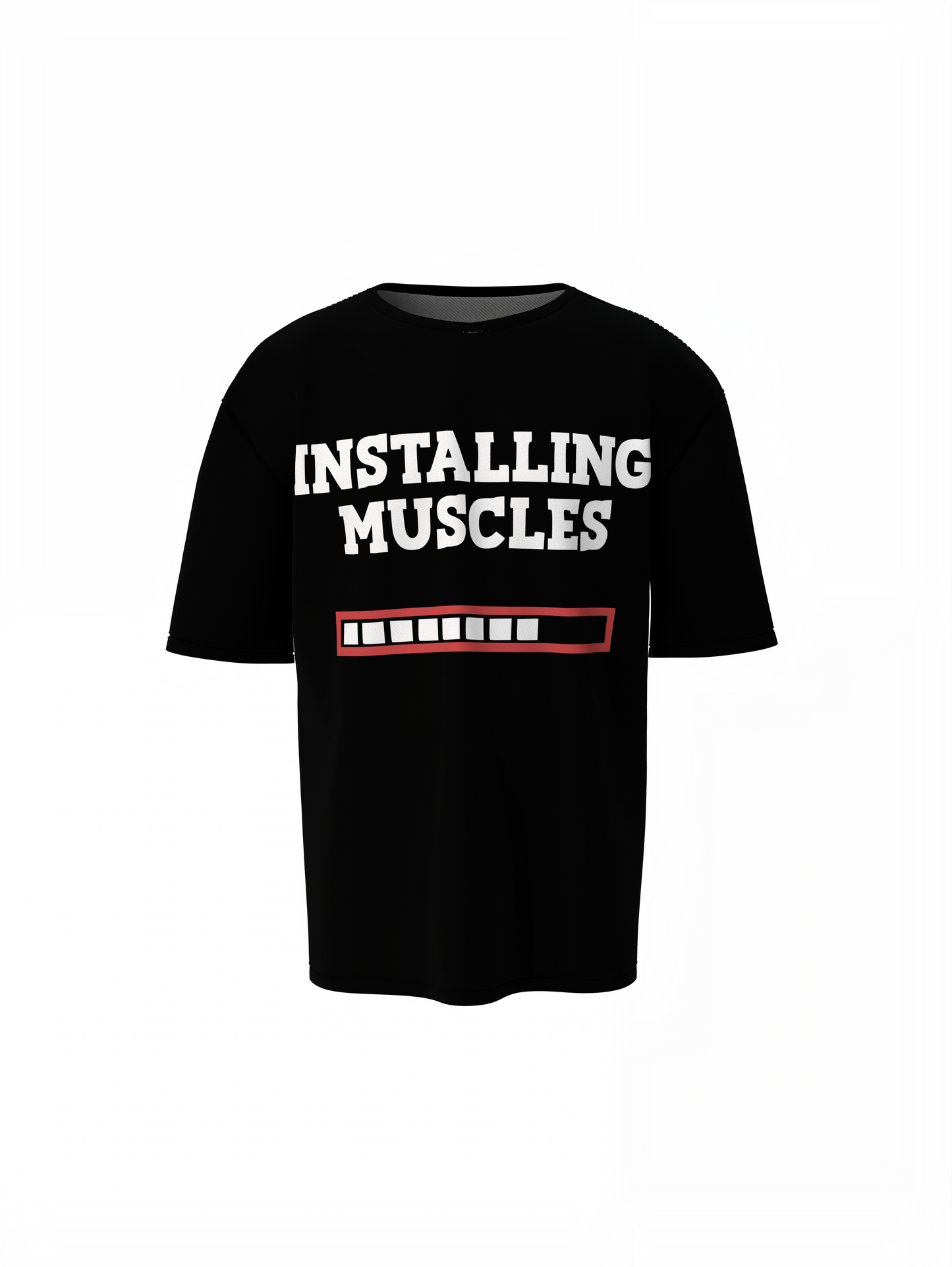 Buy Installing Muscles Oversized T-Shirts Gym Streetwear Style