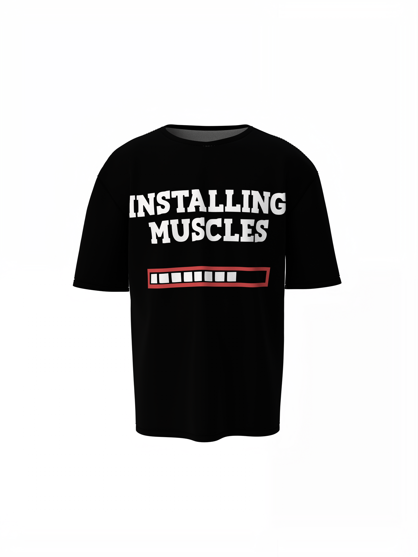 Buy Installing Muscles Oversized T-Shirts Gym Streetwear Style