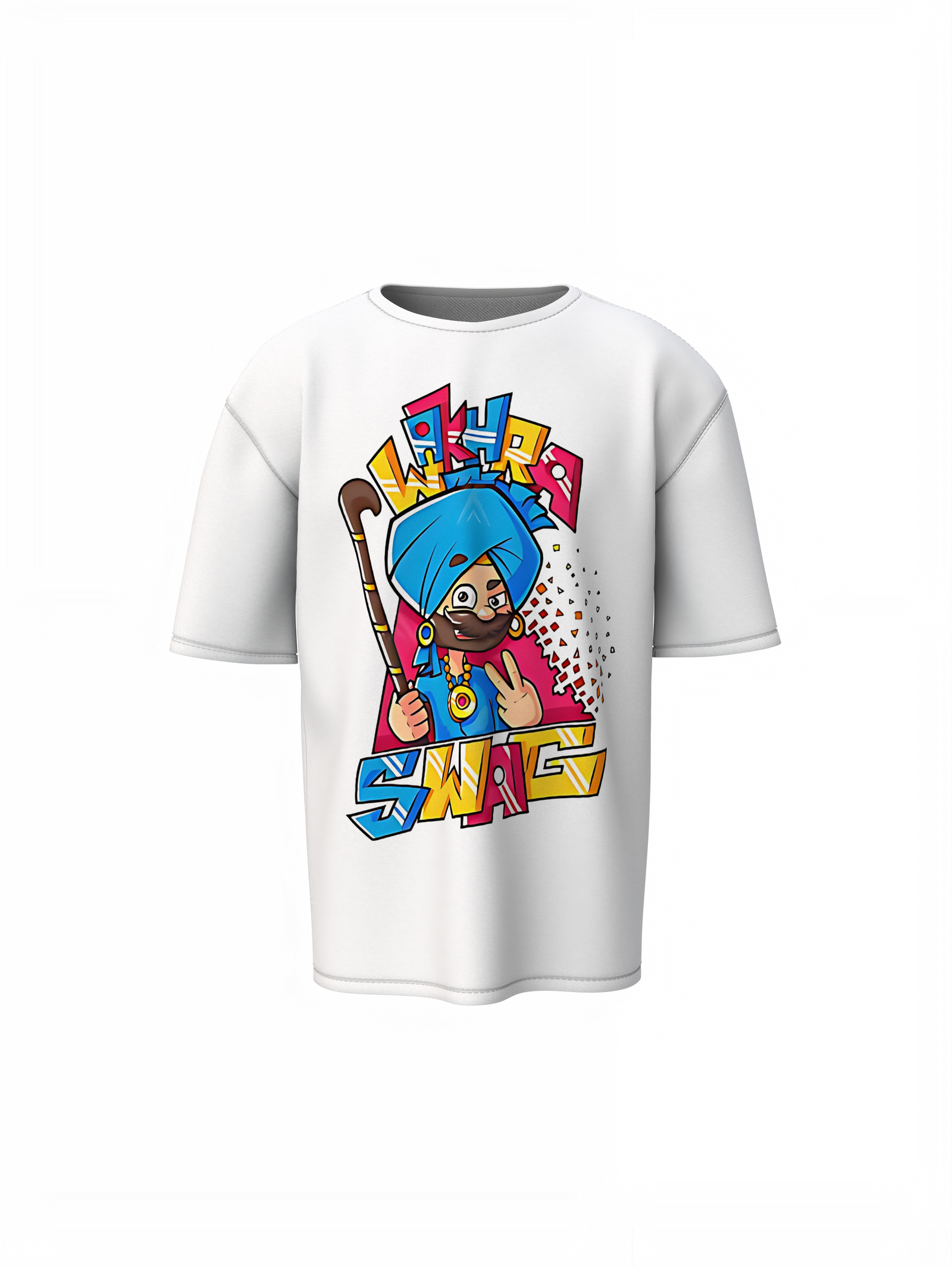 Wakhra Swag Oversized T-Shirts Bold Punjabi Streetwear Style