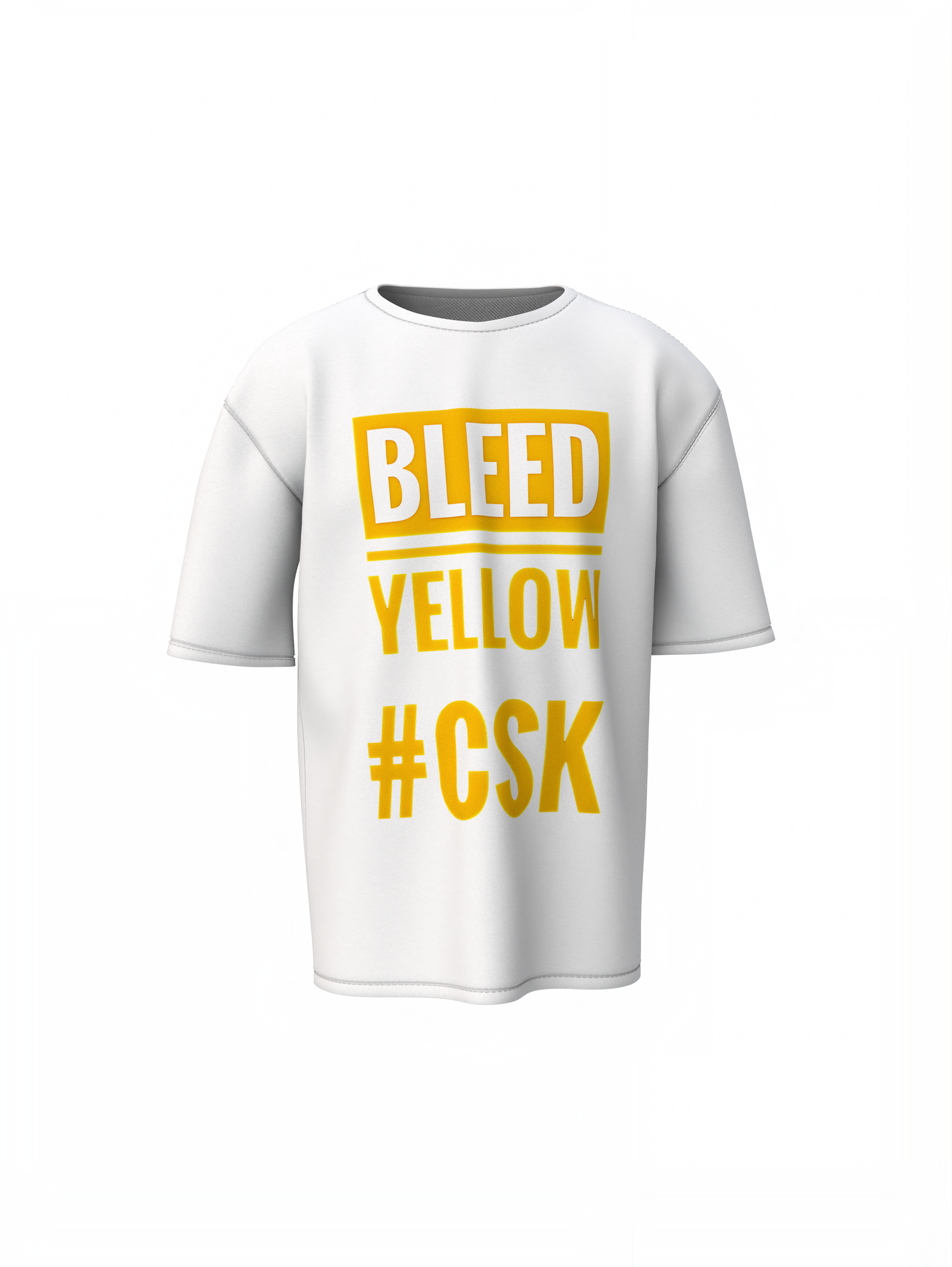 Bleed Yellow Oversized T-Shirts
