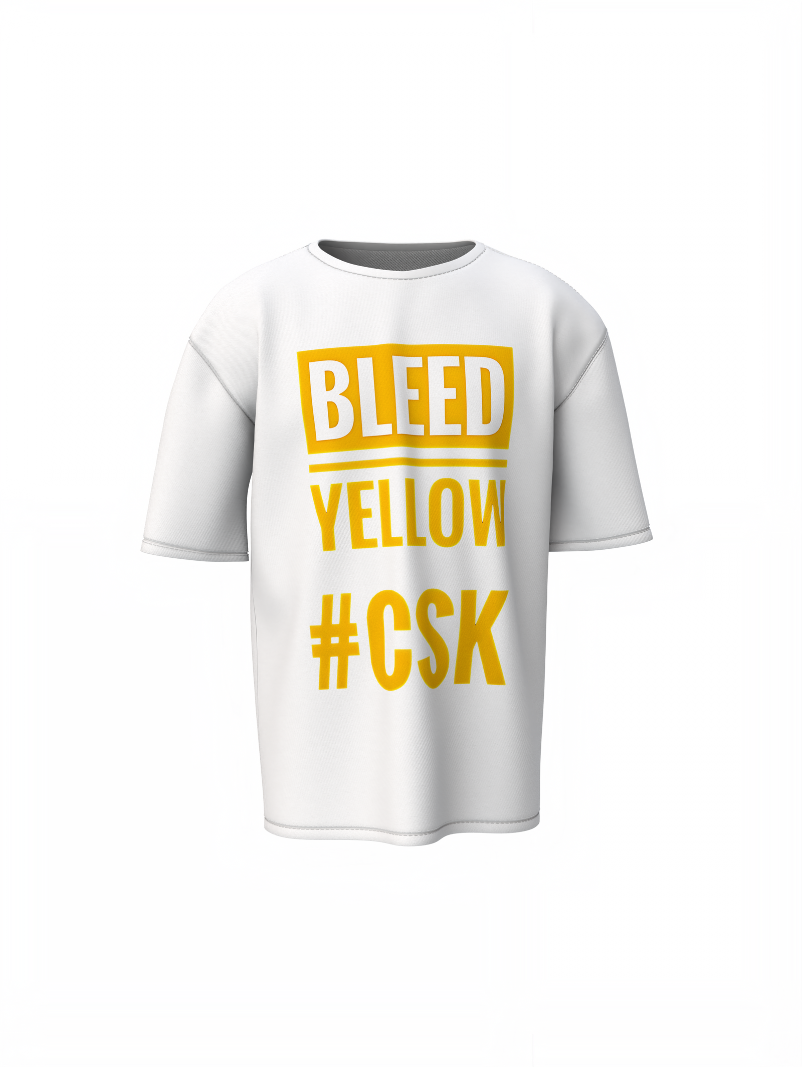 Bleed Yellow Oversized T-Shirts
